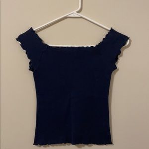 Navy Dark Blue Top